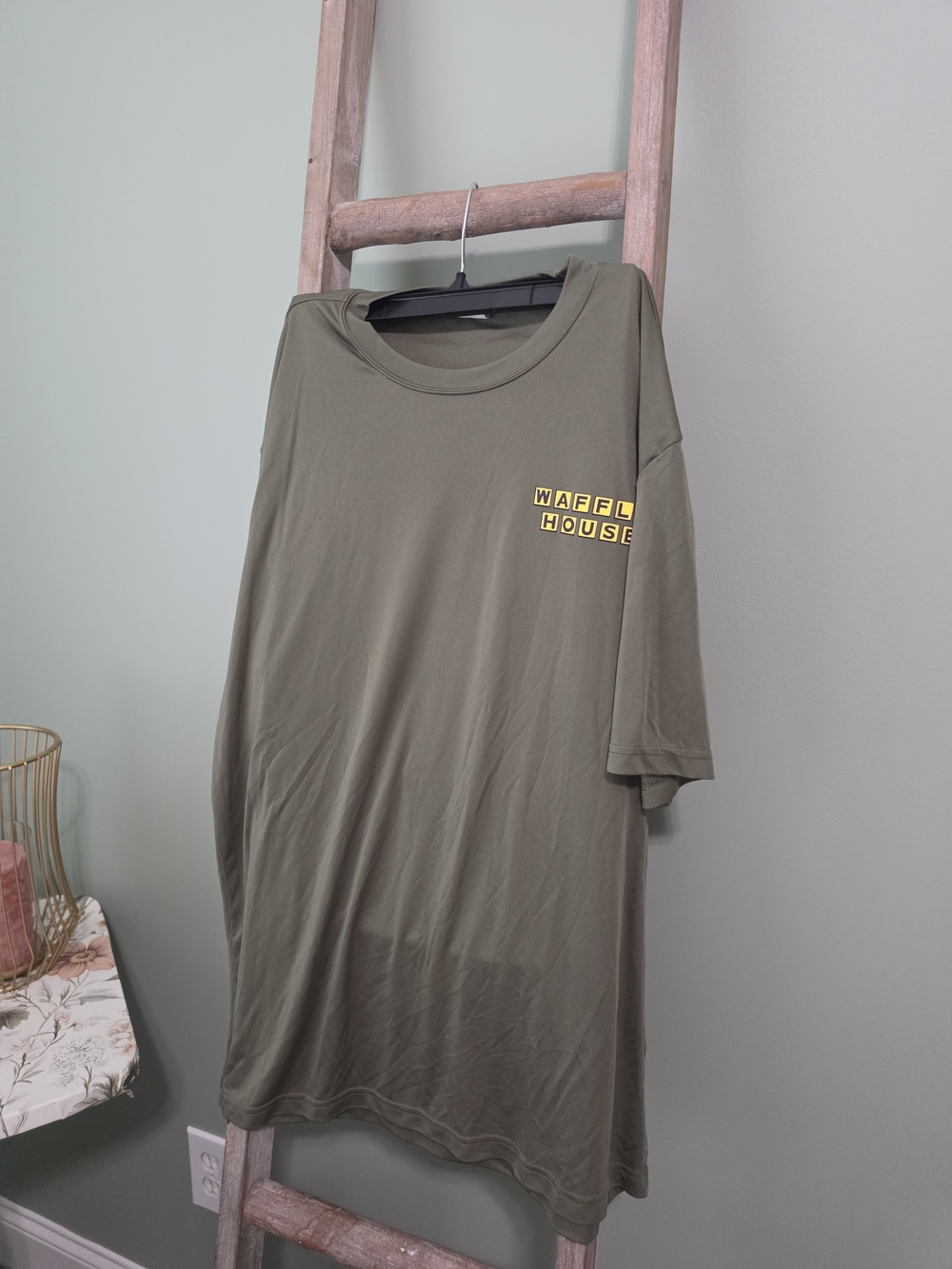 Waffle House Olive Green Logo T-Shirt -